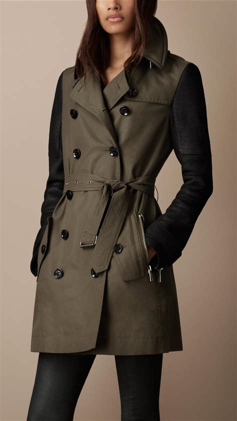 burberry green coat.